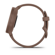 vívomove® Sport (Boîtier Peach Gold avec bracelet en silicone chocolat)