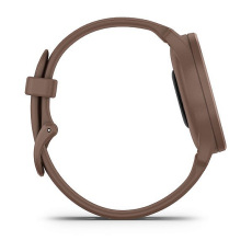 vívomove® Sport (Boîtier Peach Gold avec bracelet en silicone chocolat)