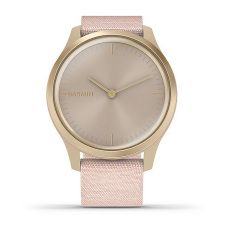 vívomove® Style (Boîtier gold en aluminium anodisé avec bracelet en nylon rose poudré)