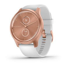 vívomove® Style (Boîtier rose gold en aluminium anodisé avec bracelet en silicone blanc)