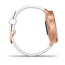 vívomove® Style (Boîtier rose gold en aluminium anodisé avec bracelet en silicone blanc)